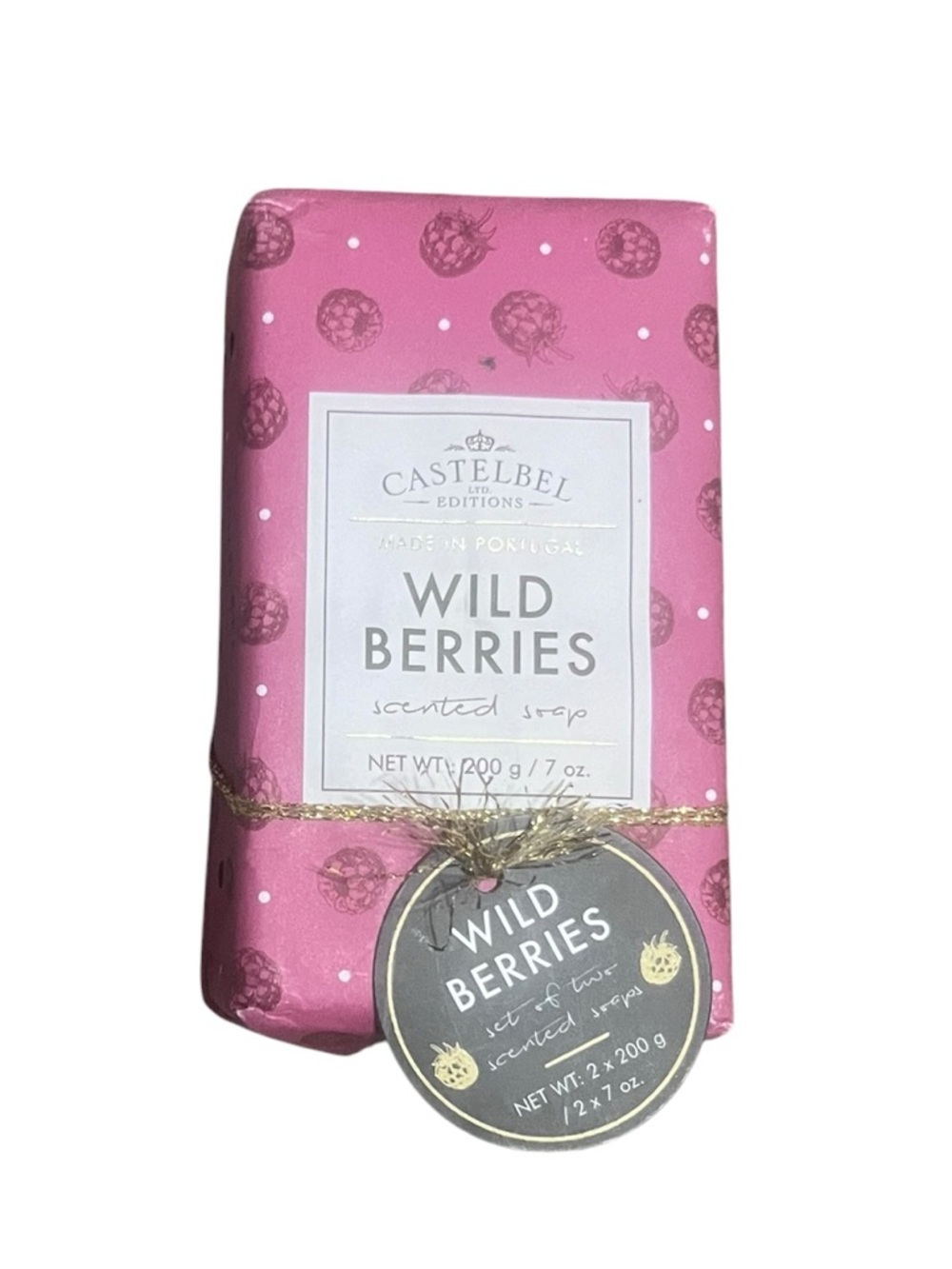 Castelbel Wild Berries Scented Soap Set 2 Pack Portugal 🍓✨
